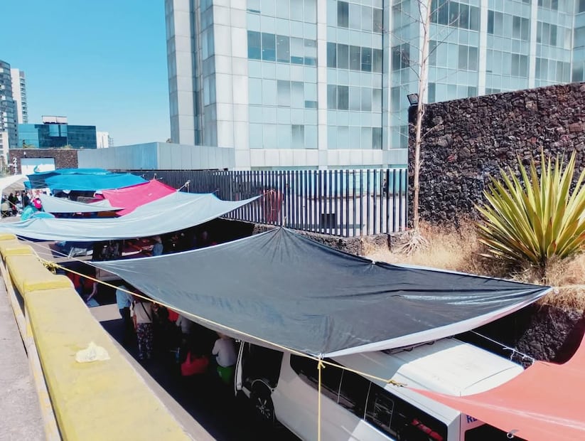 Protesta por la presa Endhó llega a Conagua en CDMX | Foto: especial