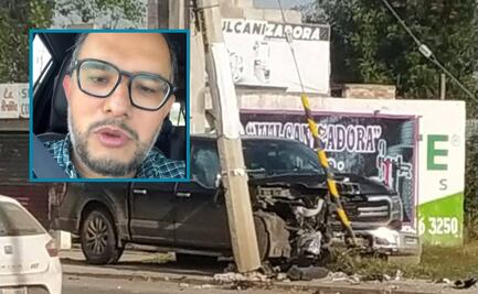 Líder estatal del PRI en Hidalgo sufre accidente automovilístico; se reporta sin lesiones graves