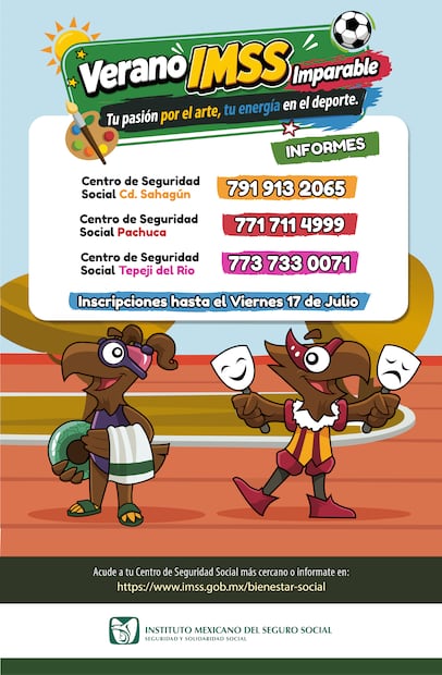 IMSS Hidalgo convoca a cursos de verano | Cortesía