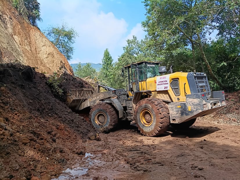 Continúa la rehabilitación de caminos en Hidalgo I Foto: Especial