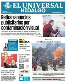 Portada El Universal Hidalgo 4/3/26