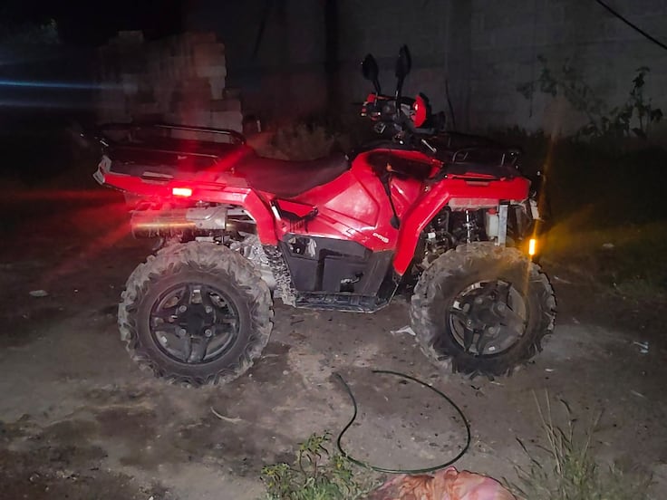 Recuperan cuatrimoto robada en Ixmiquilpan; aseguran un Tsuru