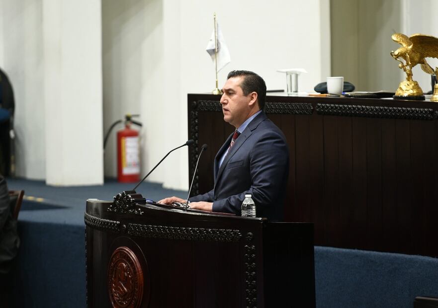 Napoleón González Pérez, titular de la Secretaría de Agricultura y Desarrollo Rural I Foto: Congreso de Hidalgo