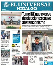 Portada El Universal Hidalgo 1/4/26