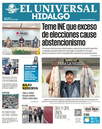 Portada El Universal Hidalgo 1/4/26