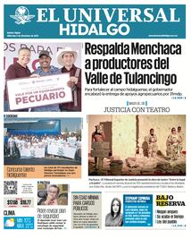 Portada El Universal Hidalgo 3/12/25