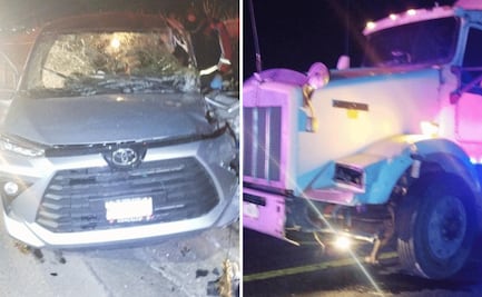 Choque de tráiler y auto deja a una persona sin vida en Huajomulco