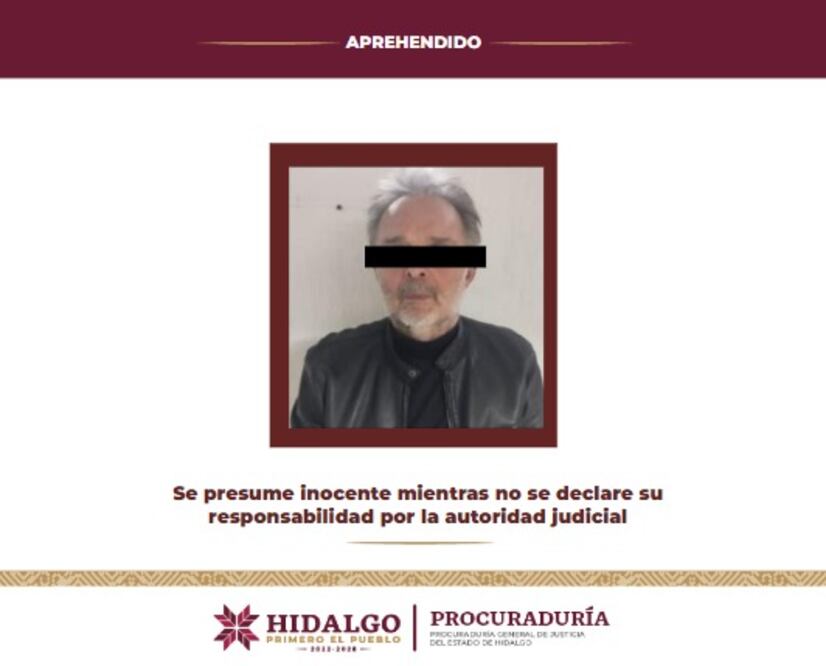Foto: Procuraduría General de Justicia del Estado de Hidalgo