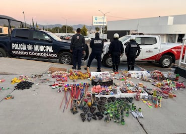 Decomisan más de 60 kilos de pirotecnia en operativos en Pachuca