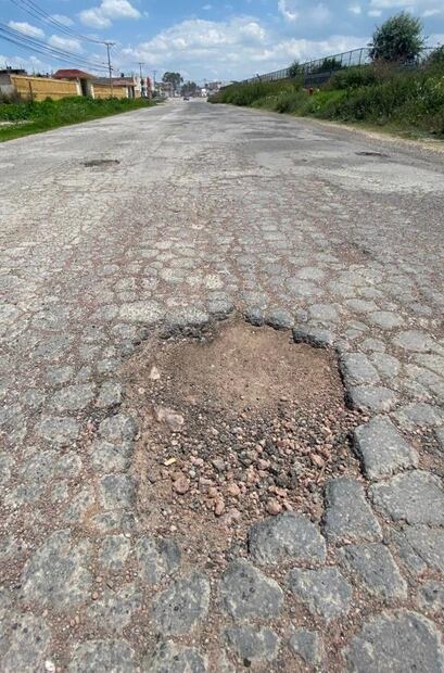 Las calles en Hidalgo se encuentran en muy mal estado