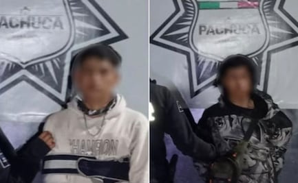 Detienen a dos hombres tras presunto robo de medidor de agua en Pachuca