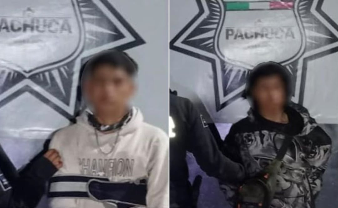 Detienen a dos por presunto robo de medidor de agua en Pachuca | Fotos: SSPTyV