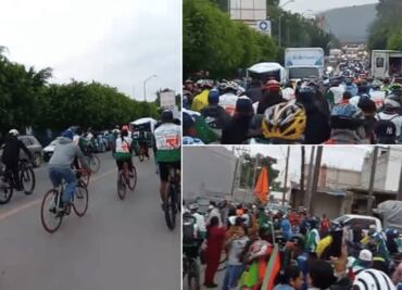 Más de 10 mil ixmiquilpenses parten a San Juan de los Lagos en peregrinación ciclista