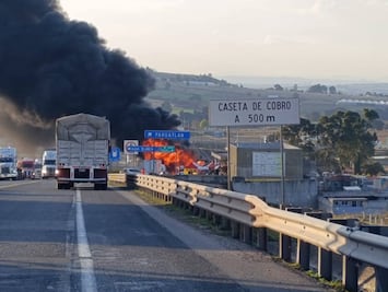 Aún cerrada autopista México-Tuxpan por incendio de pipa