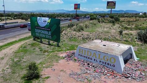 Sin rastro del monumento “El Mapa”, a la entrada de Hidalgo, sobre la México-Pachuca