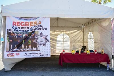 Instalan puntos de auxilio vial en Tizayuca por temporada vacacional