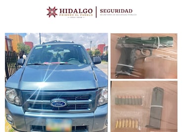 Detienen a cuatro personas y aseguran arma de fuego en operativo de seguridad en Mineral de la Reforma