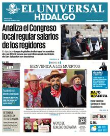 Portada El Universal Hidalgo 9/10/25