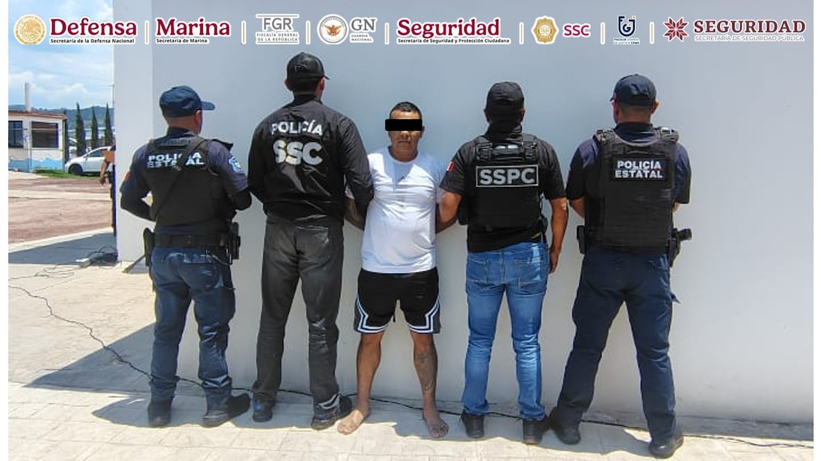 Un presunto criminal fue capturado en Tulancingo I Foto: Gobierno de Hidalgo