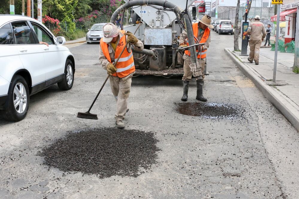 El gobierno municipal de Pachuca gastó 3.3 millones de pesos en la compra de mezcla asfáltica para el programa de bacheo 2024 I Foto: Luis Soriano
