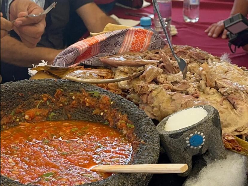 Barbacoa hidalguense uno de los platillos típicos de Hidalgo I Foto: Luis Soriano