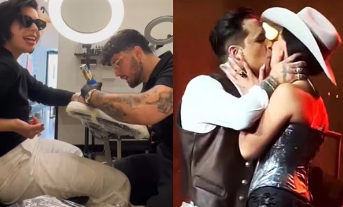 La hija de Pepe Aguilar se tatuó el nombre de su amado. Foto: Instagram