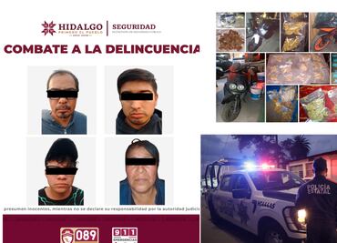 En cateos aseguran tres puntos de venta de drogas en Tulancingo