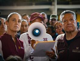 Sheinbaum y Menchaca llevan apoyo a Tianguistengo