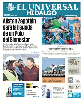 Portada EL Universal Hidalgo 25/3/26