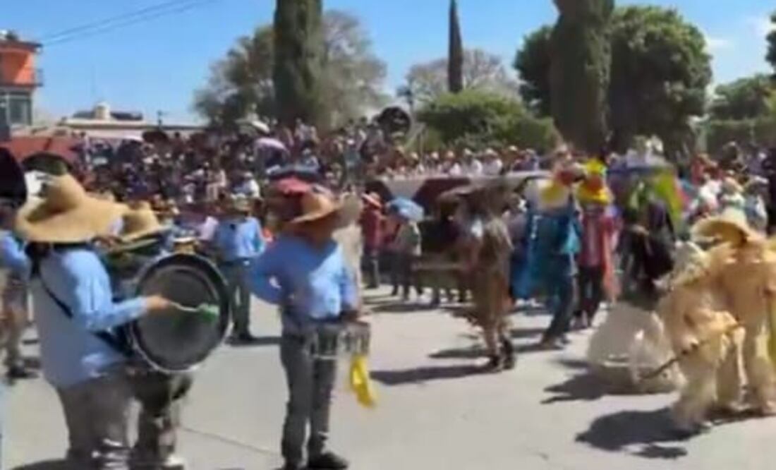 Accidente pirotecnia carnaval Alfajayucan I Foto: Especial