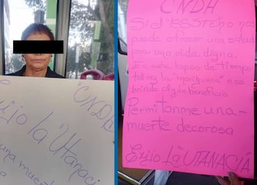 Mujer en Pachuca exige eutanasia por dolores insoportables