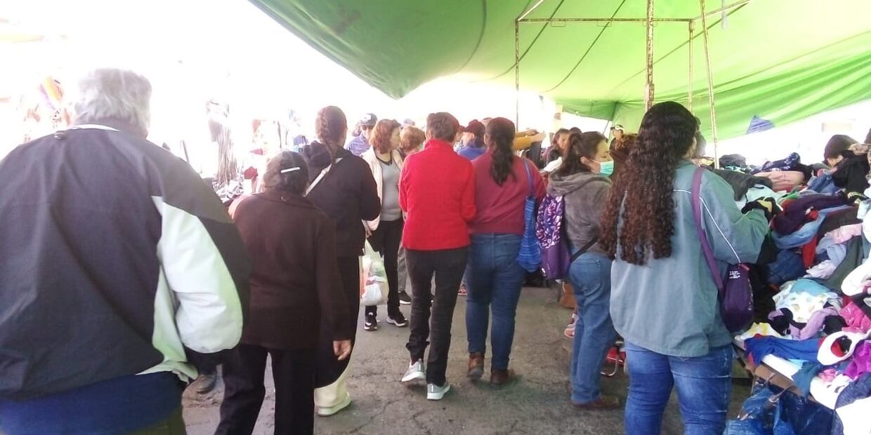 La sección sancionada que congrega a cerca de 50 tianguistas, el día de hoy no se instaló Foto: Arturo Torres
