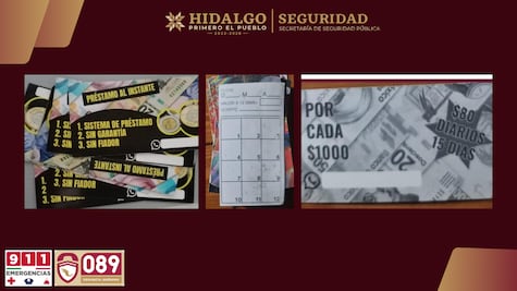 Desmantelan red de préstamos “gota a gota” en Actopan; hay seis detenidos