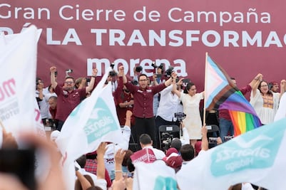 En la capital hidalguense, cierran campaña candidatos morenistas; llaman a cuidar las urnas