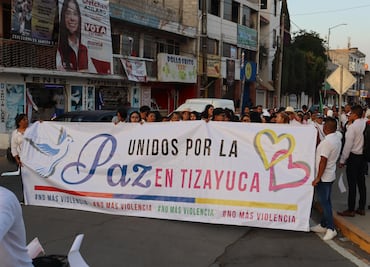 Se realiza Marcha por la Paz en el municipio de Tizayuca