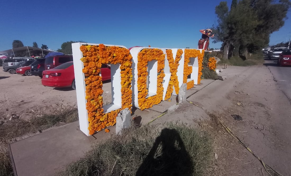 Venta de flor de día de muertos en Doxey. Fotos: Joselyn Sánchez
