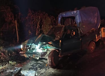 Deja 6 heridos choque de unidades de transporte público en Huejutla