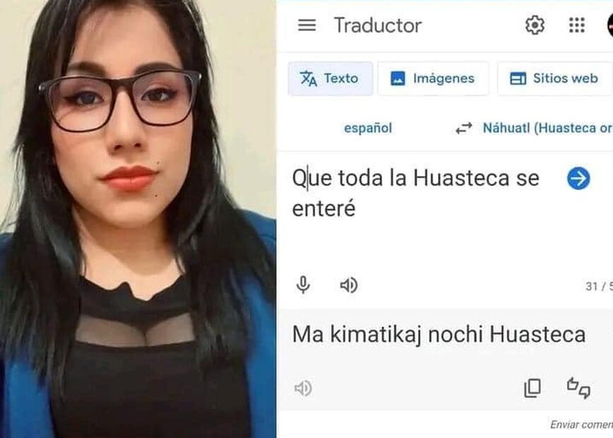 La hidalguense Gabriela Salas integra el Náhuatl-Maya en Google Translate | Capturas de pantalla