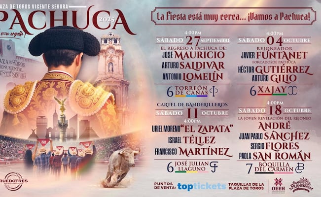 Corridas de Feria en Pachuca: tradición taurina que vuelve a brillar
