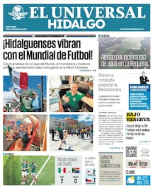 Portada EL Universal Hidalgo 12/6/26