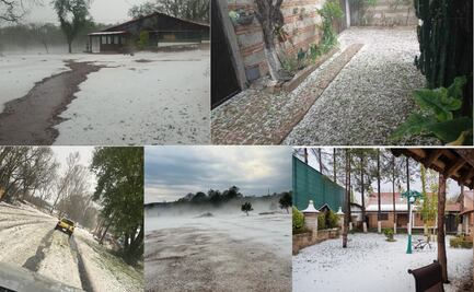 En Hidalgo se registra caida de granizo y anegaciones