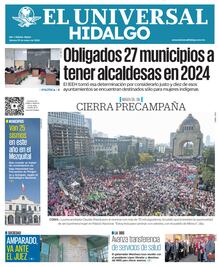 Portada El Universal Hidalgo 190124