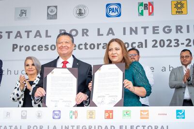 Firman en el IEEH Acuerdo Estatal por la Integridad Electoral