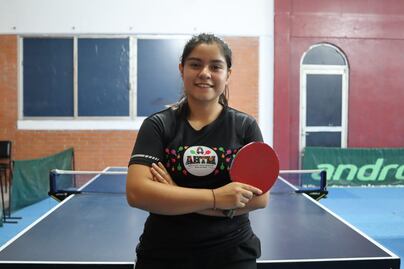 Ximena, la joven promesa del tenis de mesa