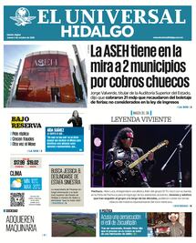 Portada El Universal Hidalgo 2/10/25