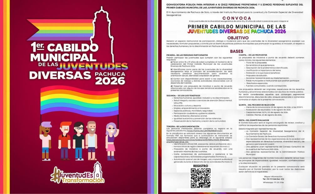 Pachuca abre un espacio para que las juventudes diversas participen en las decisiones públicas | Cortesía: ayuntamiento de Pachuca