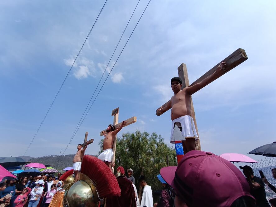 La Pasión de Cristo en El Arbolito Pachuca I Foto: Lourdes Naranjo