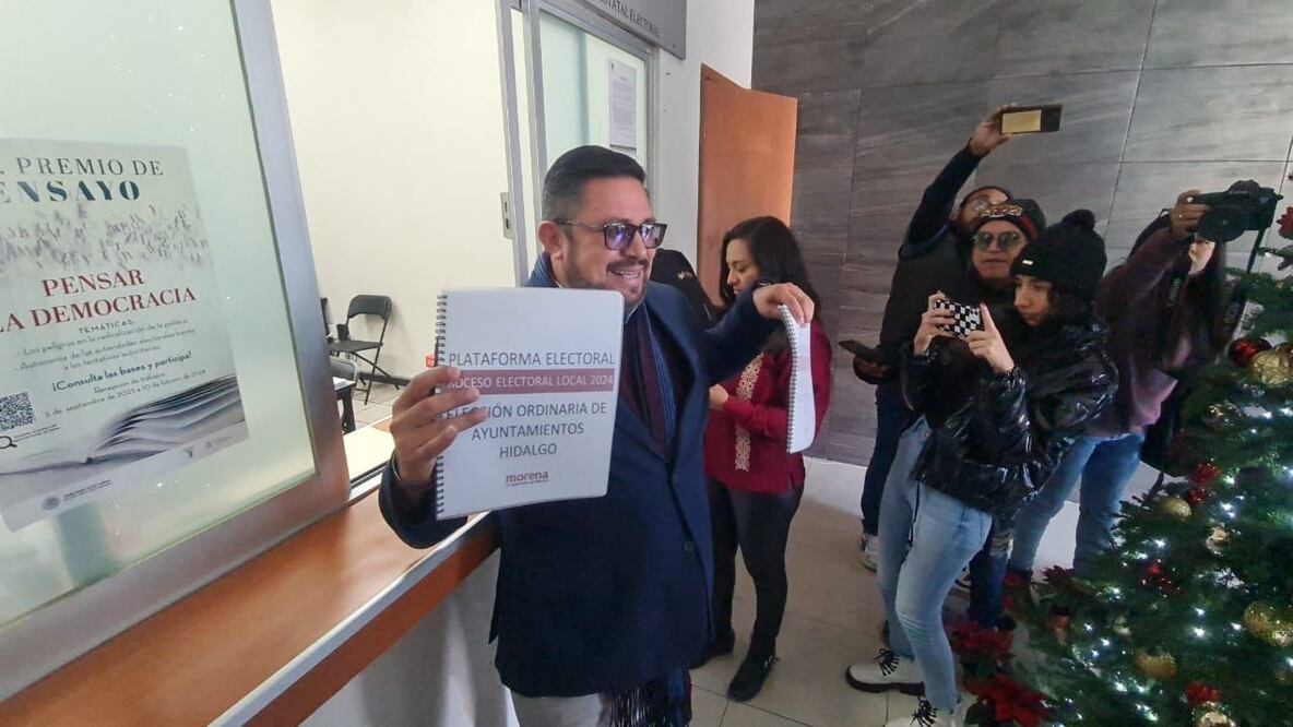 Marco Antonio Rico Mercado, presidente del Comité Directivo Estatal (CDE) de Movimiento de Regeneración Nacional (Morena) en Hidalgo, informó que “apenas” iniciarán de manera formal las pláticas con los partidos aliados para determinar si competirán en conjunto en la próxima jornada electoral de 2024. Foto: Giovanny Flores