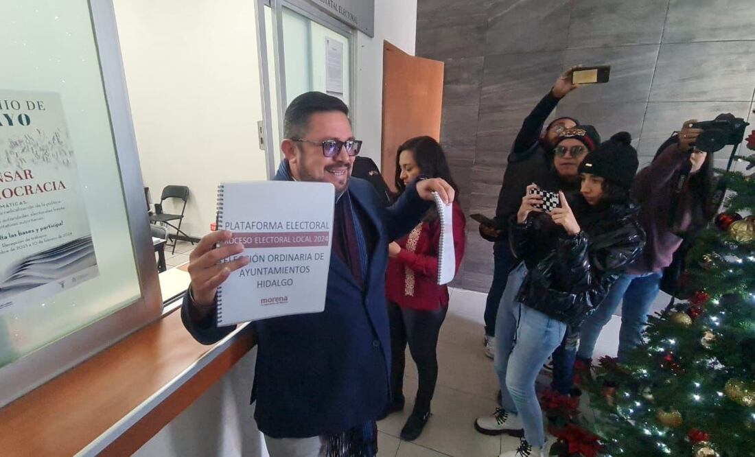 Marco Antonio Rico Mercado, presidente del Comité Directivo Estatal (CDE) de Movimiento de Regeneración Nacional (Morena) en Hidalgo, informó que “apenas” iniciarán de manera formal las pláticas con los partidos aliados para determinar si competirán en conjunto en la próxima jornada electoral de 2024. Foto: Giovanny Flores