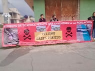 Vecinos protestan por presunta contaminación del río Papalote en Tizayuca